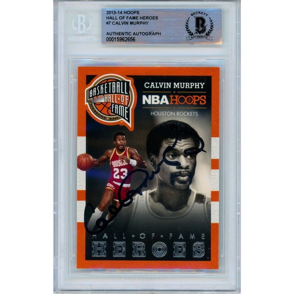 Calvin Murphy Autographed Houston Rockets 2013 Panini Card Beckett Authenticated - Picture 1 of 5